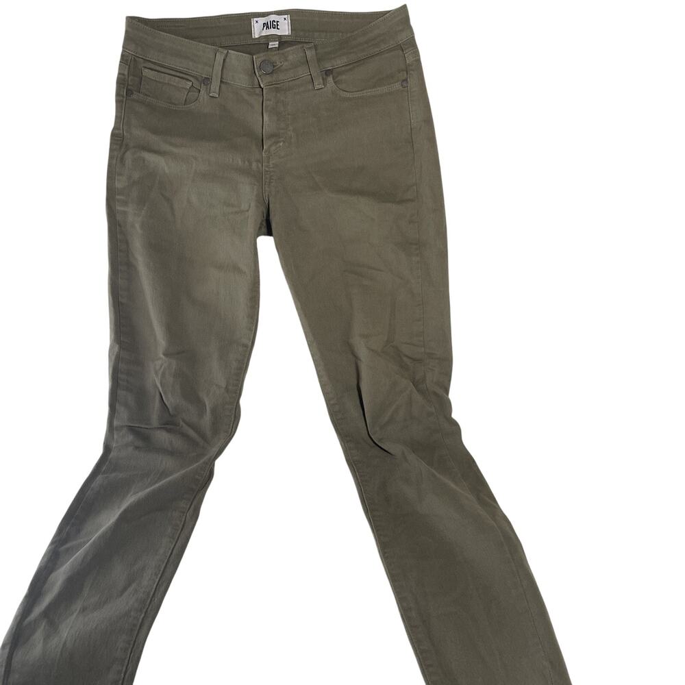 Paige Verdugo Ankle Jeans Sahara Green Size 28